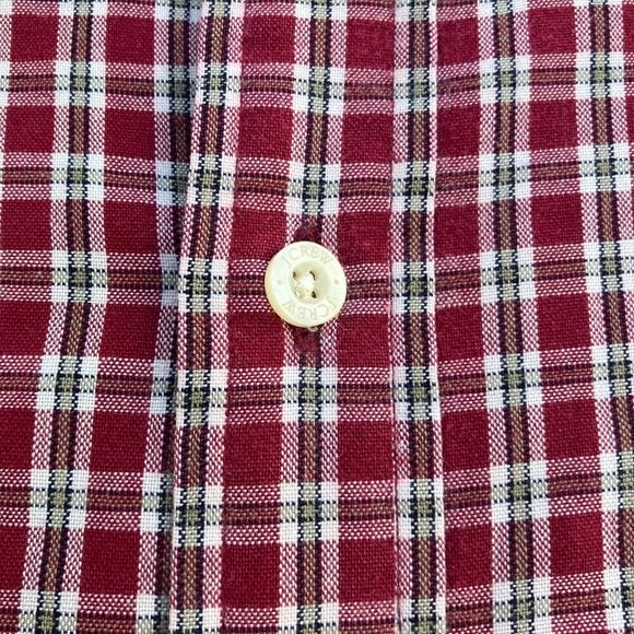 Men’s vintage j crew long sleeve button down plaid shirt sz xl 1 pocket - Picture 5 of 12